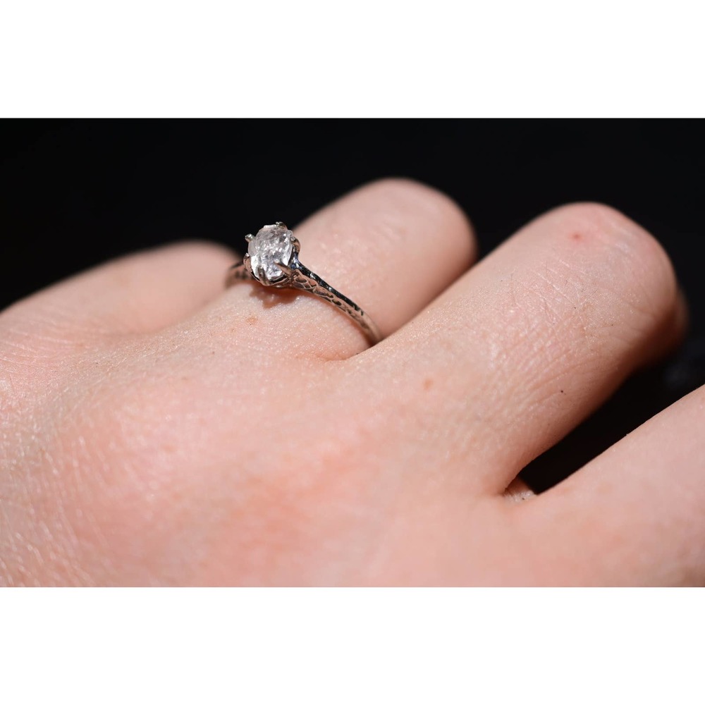 COPY - COPY - Dainty rings for women Raw Diamond Engagement Ring Rough r…